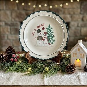 Festive Snowman Plate